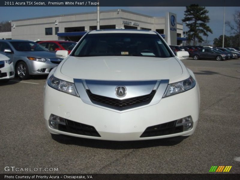 Premium White Pearl / Taupe 2011 Acura TSX Sedan
