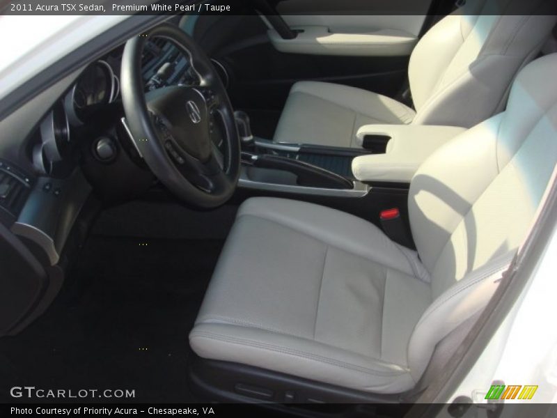 Premium White Pearl / Taupe 2011 Acura TSX Sedan