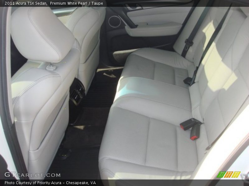 Premium White Pearl / Taupe 2011 Acura TSX Sedan