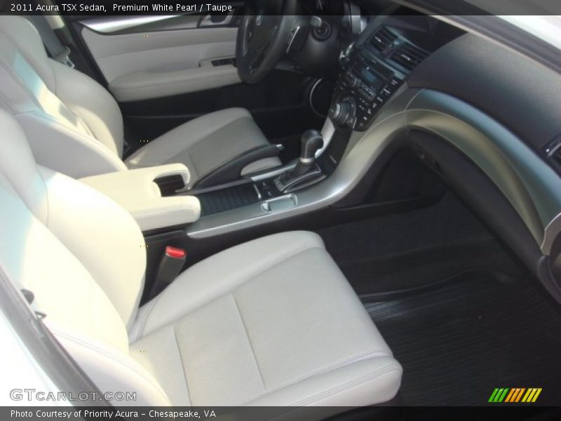 Premium White Pearl / Taupe 2011 Acura TSX Sedan