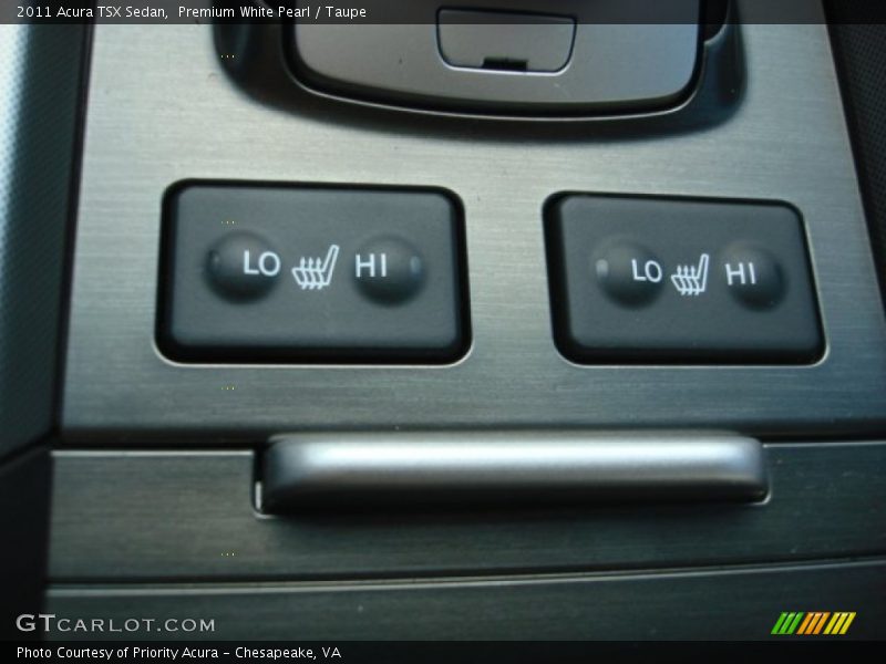 Premium White Pearl / Taupe 2011 Acura TSX Sedan