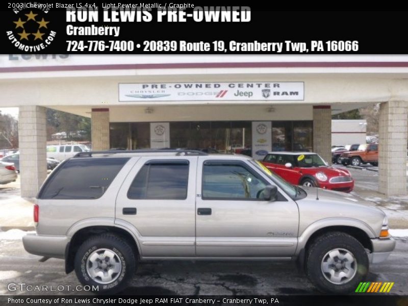 Light Pewter Metallic / Graphite 2003 Chevrolet Blazer LS 4x4