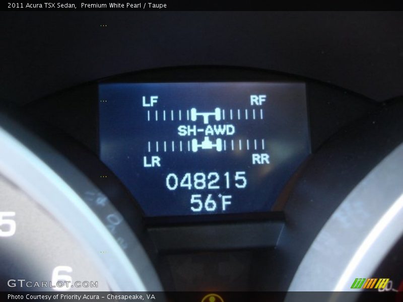 Premium White Pearl / Taupe 2011 Acura TSX Sedan