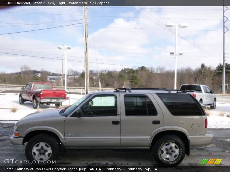 Light Pewter Metallic / Graphite 2003 Chevrolet Blazer LS 4x4