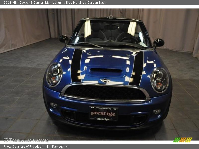 Lightning Blue Metallic / Carbon Black 2013 Mini Cooper S Convertible