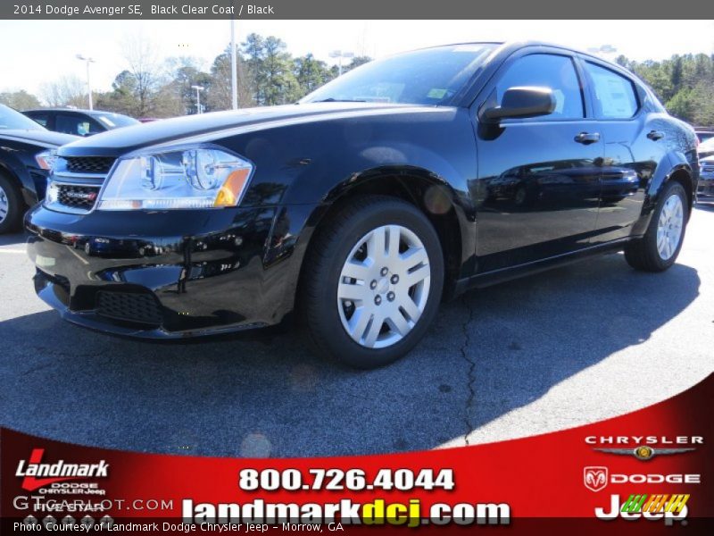 Black Clear Coat / Black 2014 Dodge Avenger SE