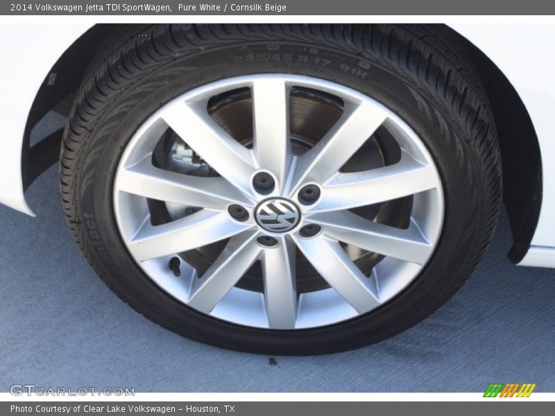 Pure White / Cornsilk Beige 2014 Volkswagen Jetta TDI SportWagen
