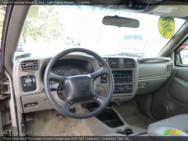 Light Pewter Metallic / Graphite 2003 Chevrolet Blazer LS 4x4