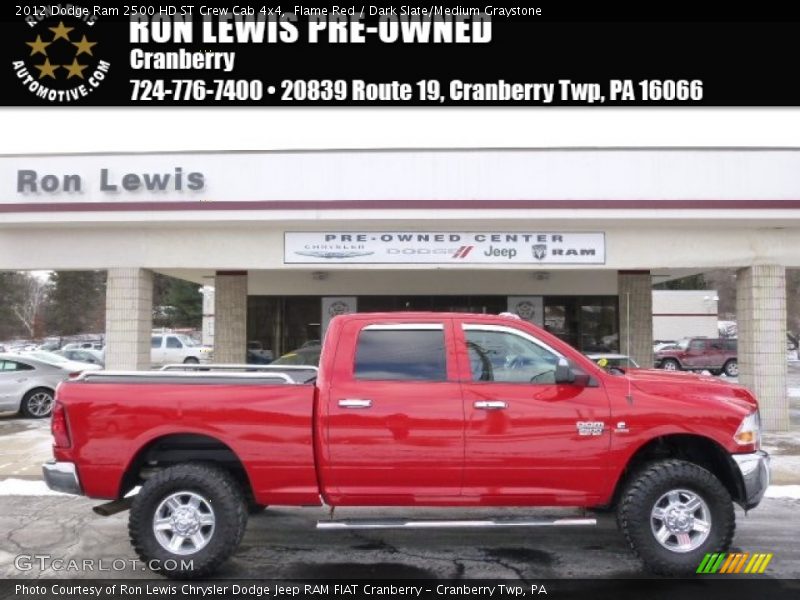 Flame Red / Dark Slate/Medium Graystone 2012 Dodge Ram 2500 HD ST Crew Cab 4x4