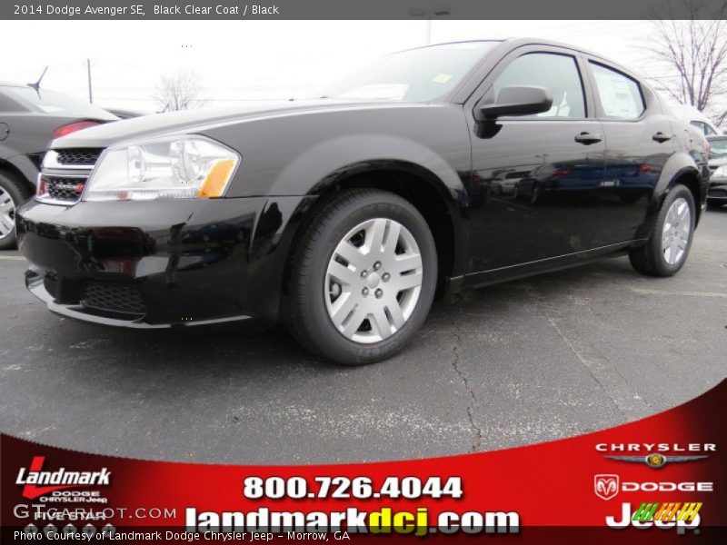 Black Clear Coat / Black 2014 Dodge Avenger SE