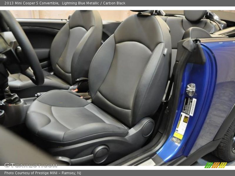 Lightning Blue Metallic / Carbon Black 2013 Mini Cooper S Convertible