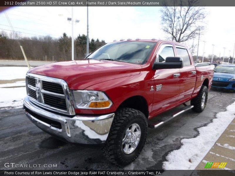 Flame Red / Dark Slate/Medium Graystone 2012 Dodge Ram 2500 HD ST Crew Cab 4x4