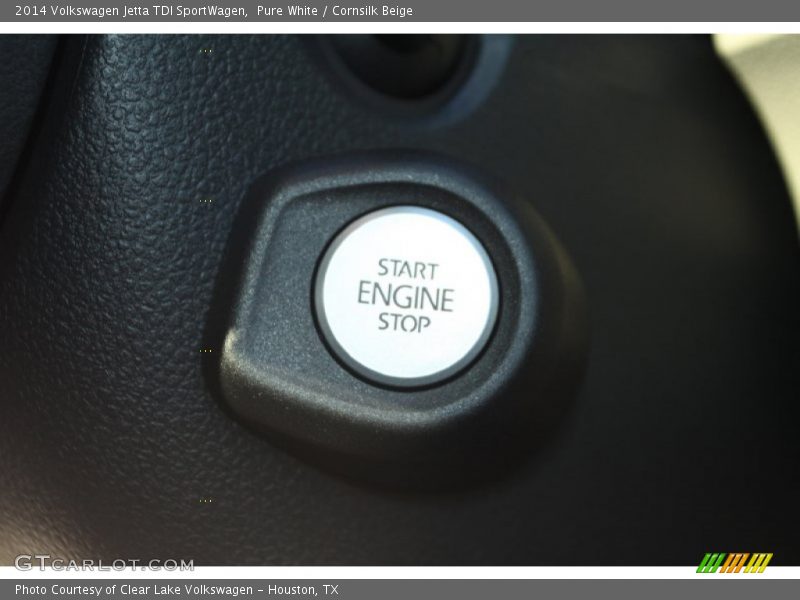 Pure White / Cornsilk Beige 2014 Volkswagen Jetta TDI SportWagen