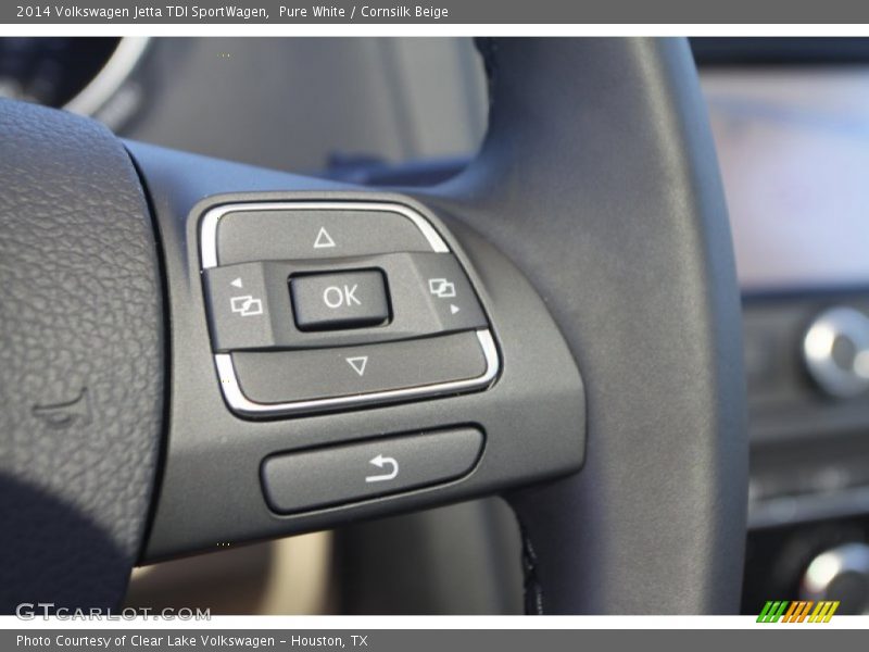 Pure White / Cornsilk Beige 2014 Volkswagen Jetta TDI SportWagen