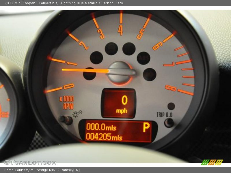 Lightning Blue Metallic / Carbon Black 2013 Mini Cooper S Convertible