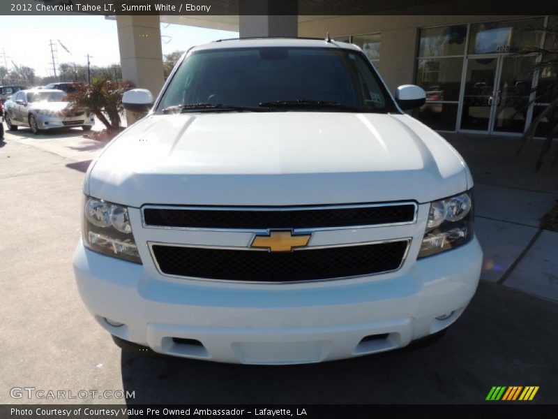 Summit White / Ebony 2012 Chevrolet Tahoe LT