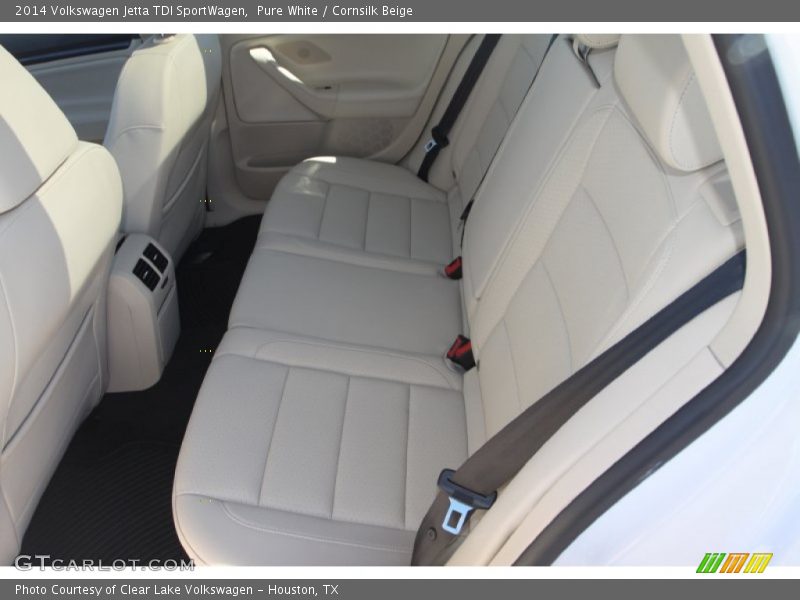 Pure White / Cornsilk Beige 2014 Volkswagen Jetta TDI SportWagen
