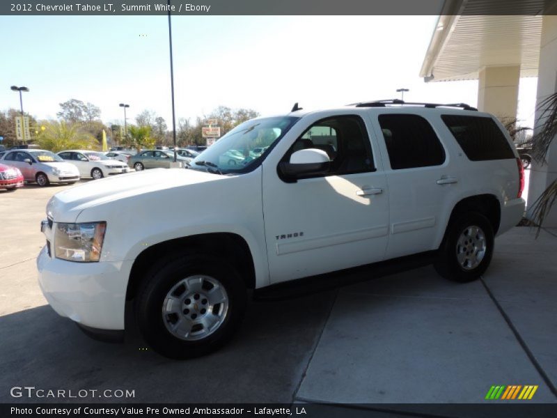 Summit White / Ebony 2012 Chevrolet Tahoe LT
