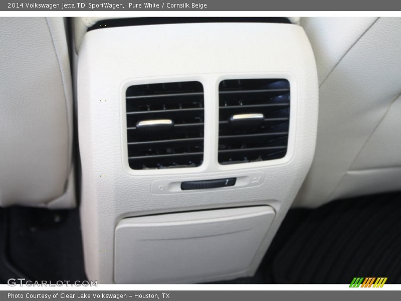 Pure White / Cornsilk Beige 2014 Volkswagen Jetta TDI SportWagen