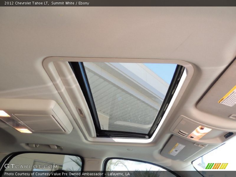 Summit White / Ebony 2012 Chevrolet Tahoe LT