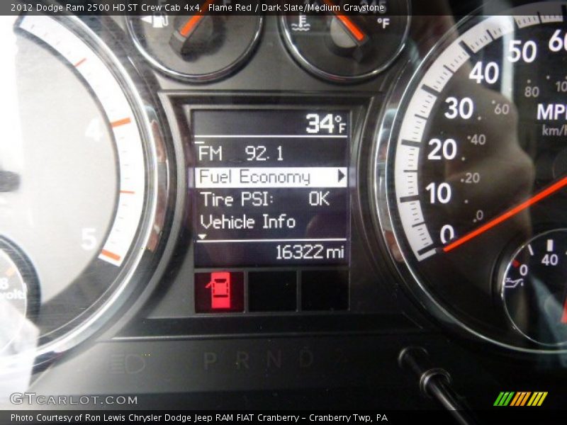 Flame Red / Dark Slate/Medium Graystone 2012 Dodge Ram 2500 HD ST Crew Cab 4x4