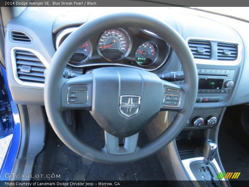 Blue Streak Pearl / Black 2014 Dodge Avenger SE