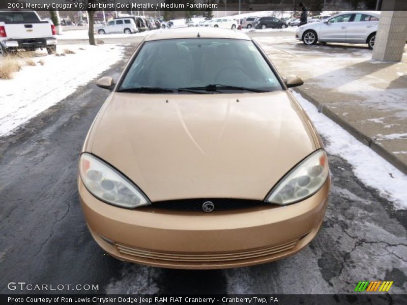 Sunburst Gold Metallic / Medium Parchment 2001 Mercury Cougar V6