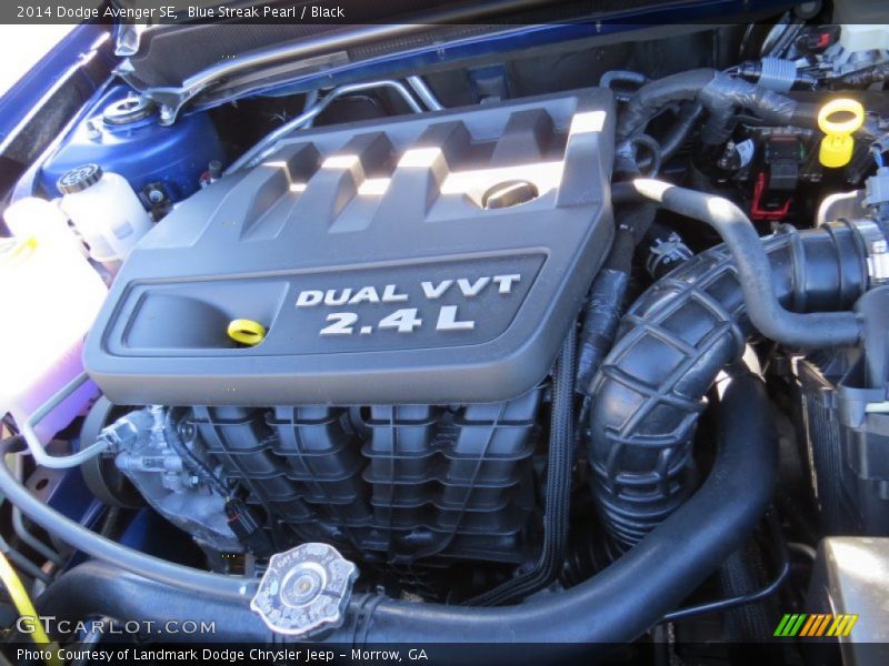 Blue Streak Pearl / Black 2014 Dodge Avenger SE