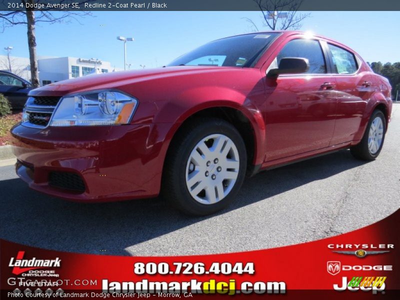 Redline 2-Coat Pearl / Black 2014 Dodge Avenger SE