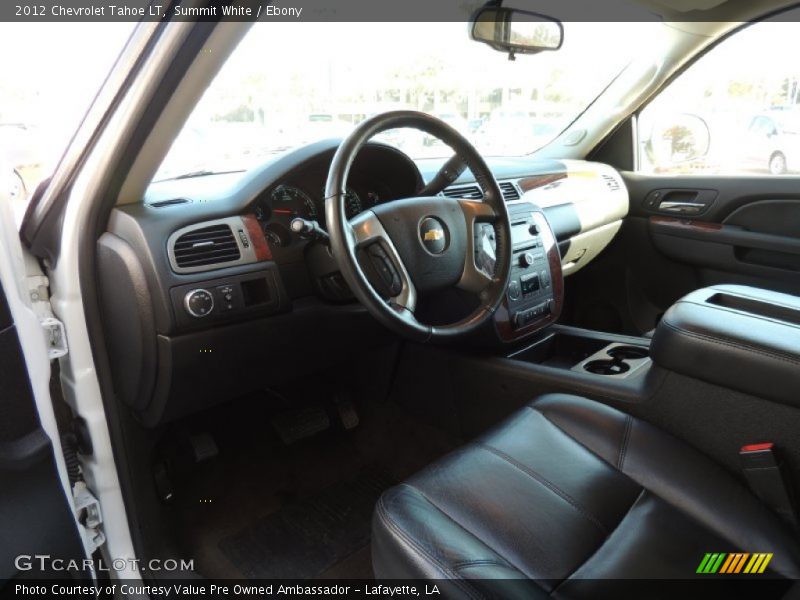 Summit White / Ebony 2012 Chevrolet Tahoe LT
