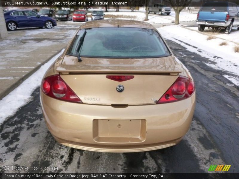 Sunburst Gold Metallic / Medium Parchment 2001 Mercury Cougar V6
