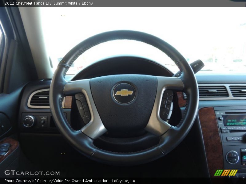 Summit White / Ebony 2012 Chevrolet Tahoe LT