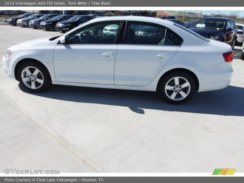 Pure White / Titan Black 2014 Volkswagen Jetta TDI Sedan