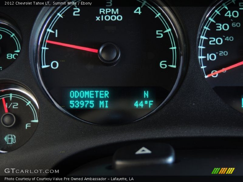 Summit White / Ebony 2012 Chevrolet Tahoe LT