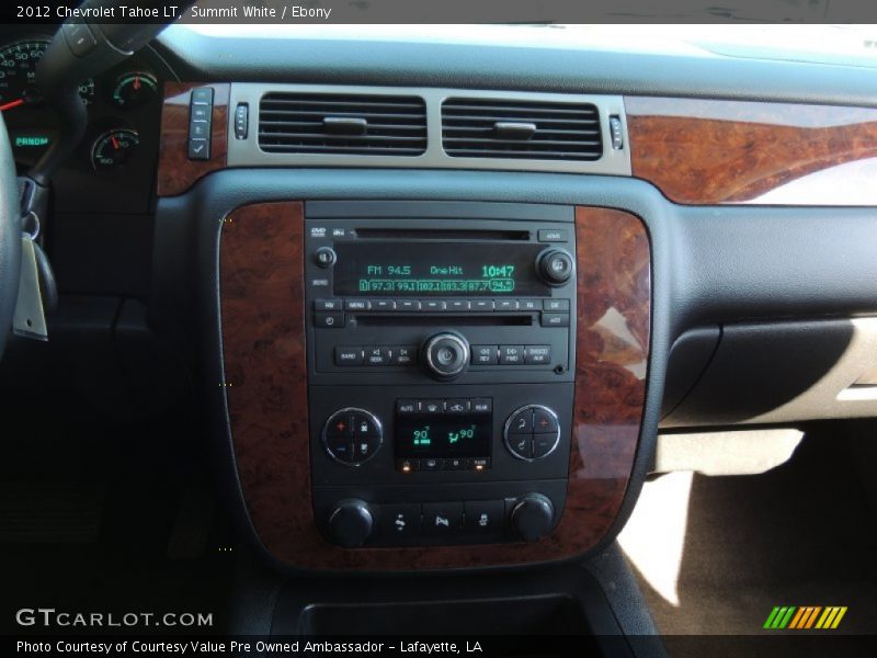 Summit White / Ebony 2012 Chevrolet Tahoe LT