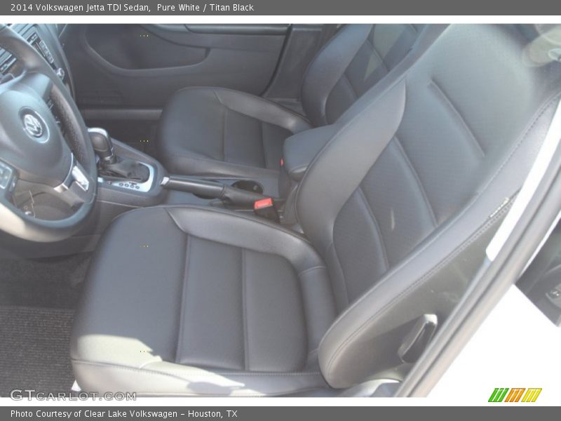 Pure White / Titan Black 2014 Volkswagen Jetta TDI Sedan