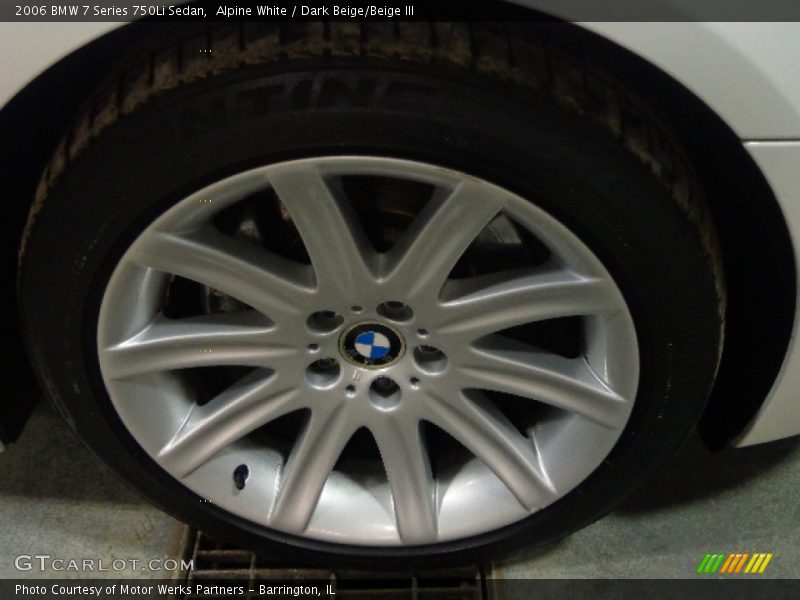 Alpine White / Dark Beige/Beige III 2006 BMW 7 Series 750Li Sedan