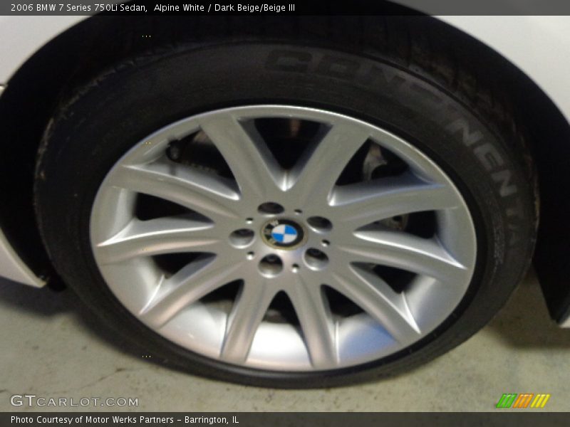 Alpine White / Dark Beige/Beige III 2006 BMW 7 Series 750Li Sedan