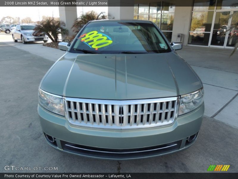 Moss Green Metallic / Light Stone 2008 Lincoln MKZ Sedan