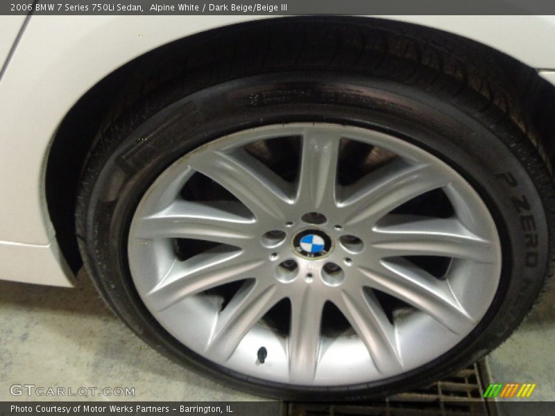 Alpine White / Dark Beige/Beige III 2006 BMW 7 Series 750Li Sedan