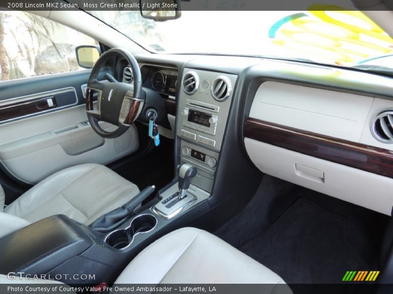 Moss Green Metallic / Light Stone 2008 Lincoln MKZ Sedan