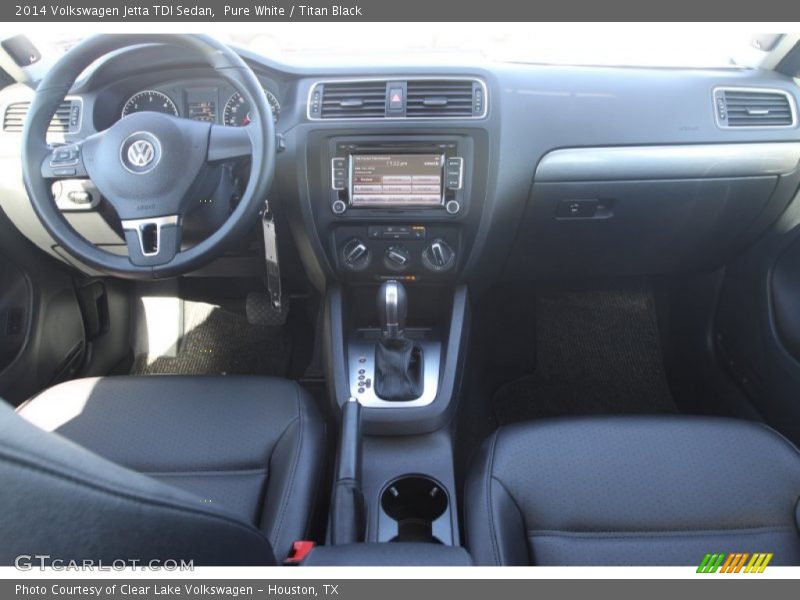 Pure White / Titan Black 2014 Volkswagen Jetta TDI Sedan