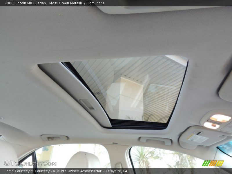 Moss Green Metallic / Light Stone 2008 Lincoln MKZ Sedan