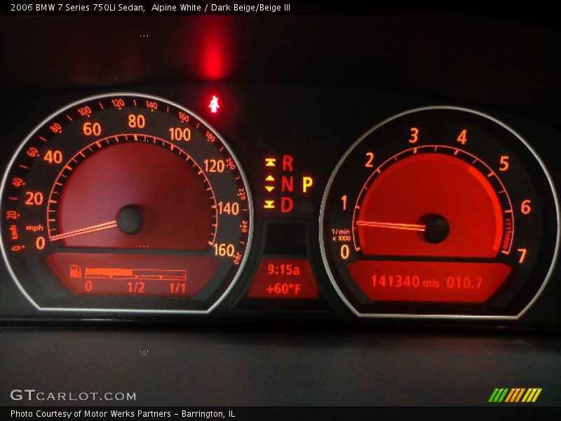 Alpine White / Dark Beige/Beige III 2006 BMW 7 Series 750Li Sedan