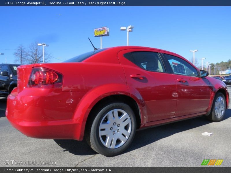 Redline 2-Coat Pearl / Black/Light Frost Beige 2014 Dodge Avenger SE