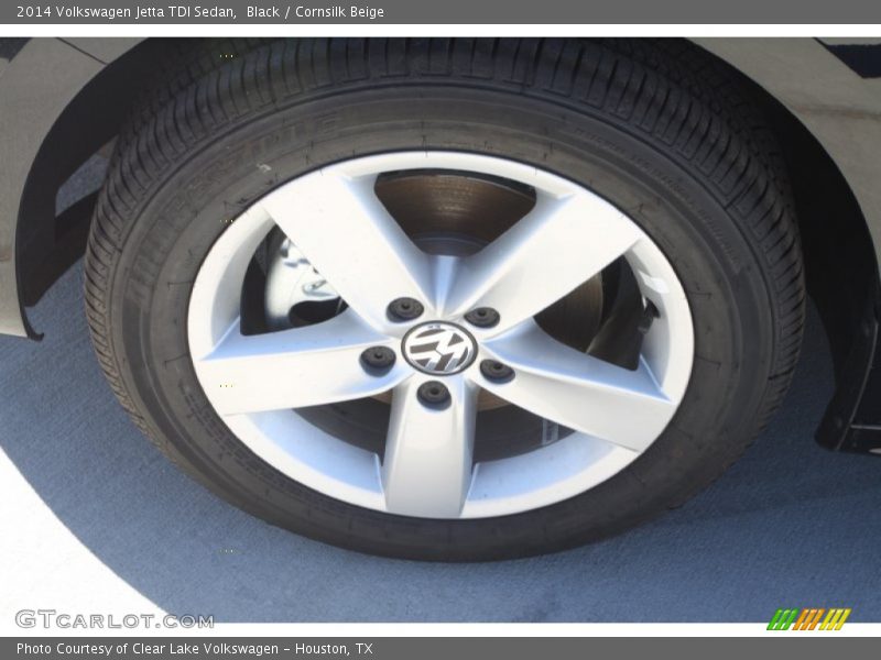 Black / Cornsilk Beige 2014 Volkswagen Jetta TDI Sedan