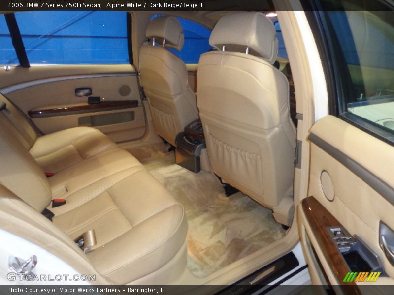 Alpine White / Dark Beige/Beige III 2006 BMW 7 Series 750Li Sedan