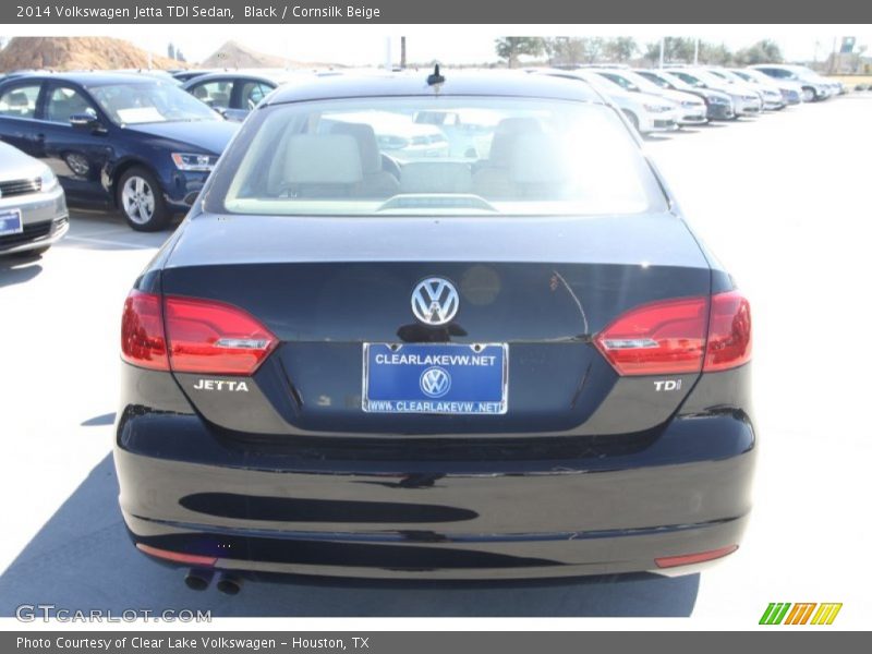 Black / Cornsilk Beige 2014 Volkswagen Jetta TDI Sedan
