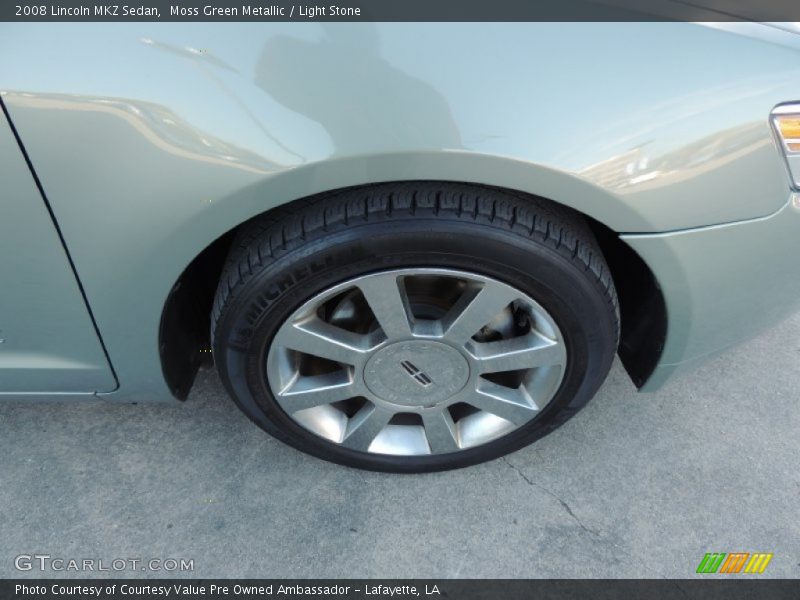 Moss Green Metallic / Light Stone 2008 Lincoln MKZ Sedan