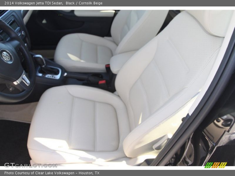 Black / Cornsilk Beige 2014 Volkswagen Jetta TDI Sedan